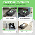 Discover exclusive rat bait stations at Curat Cart, designed for indoor and outdoor use with robust, weather-resistant polypropylene construction.