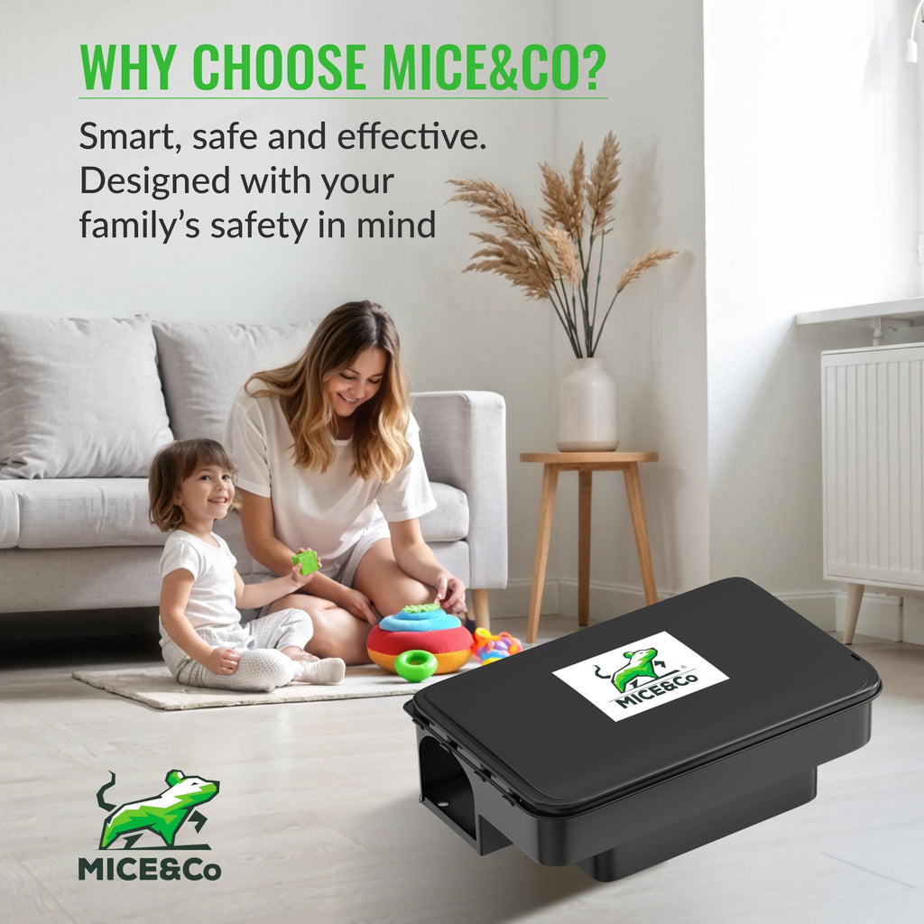 Discover safe and effective Rat Bait Stations from MICE&CO, designed with your family's safety in mind. Available at Curat Cart.