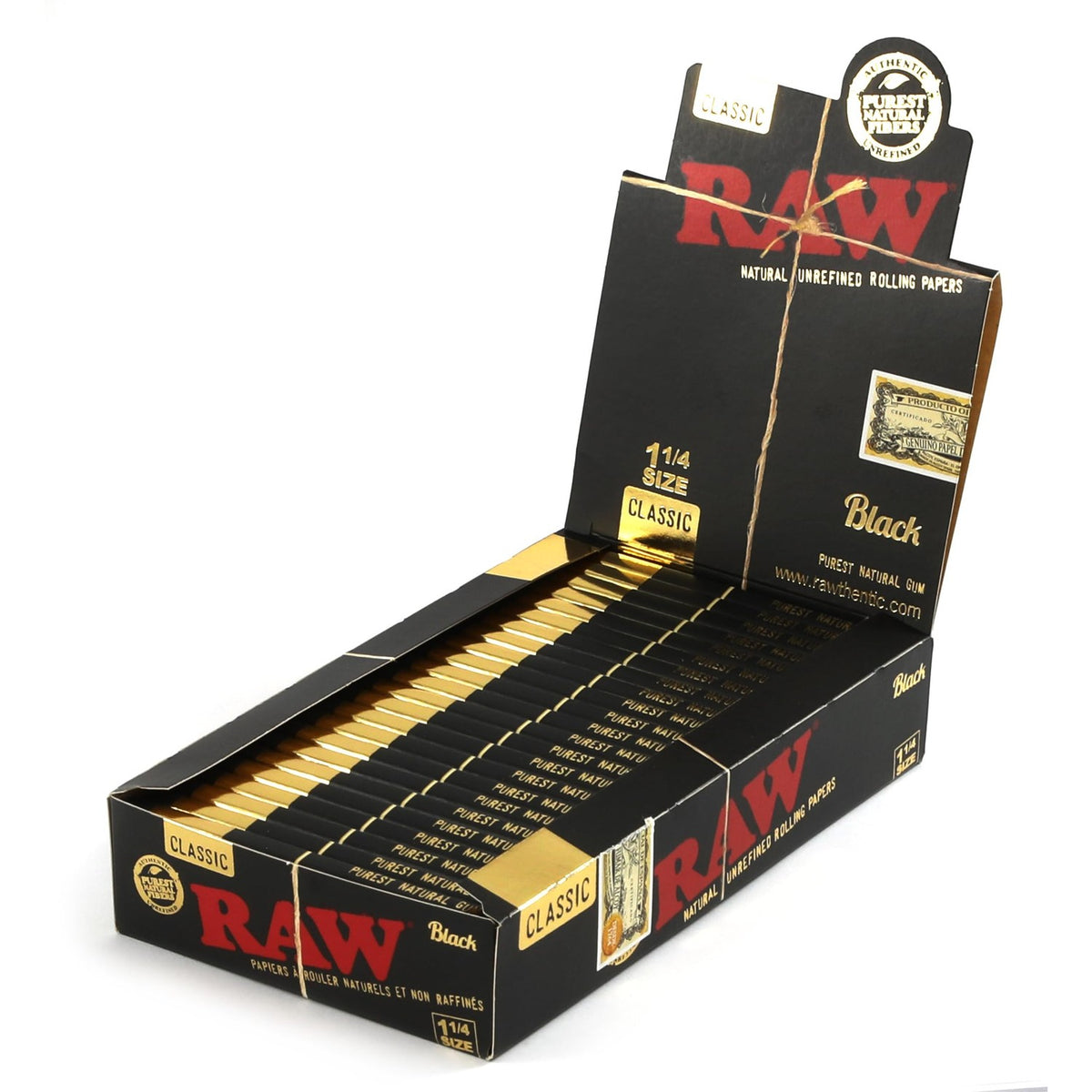 Discover RAW Classic Black Rolling Papers, specially curated by Curat Cart for quality enthusiasts in India. Elevate your experience.