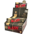 Premium imported RAW Classic Black Rolling Papers showcase superior quality and natural gum. Available at Curat Cart.