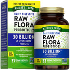 Discover Raw Flora Probiotics, a premium imported digestive supplement with 30 billion CFU, available at Curat Cart.