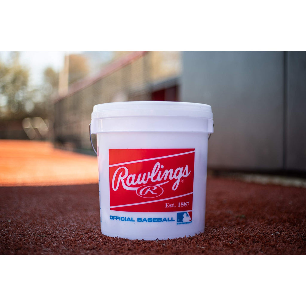 Discover the exclusive Rawlings Official League Baseballs in a premium bucket, specially curated by Curat Cart for Indian consumers.