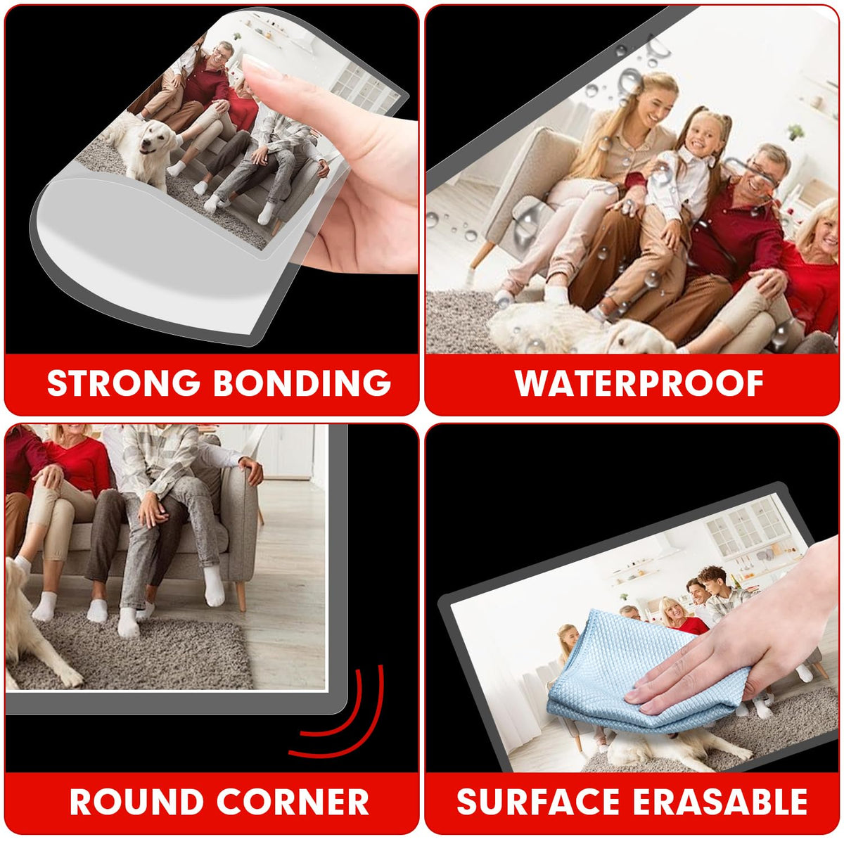 Premium imported RAZCC Laminating Sheets offer strong bonding, waterproofing, and surface erasability. Available at Curat Cart.