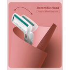 Premium imported razors for women, featuring 6 blades and a rotatable head for smooth shaving on sensitive skin.