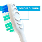 REACH Advanced Design Toothbrush features a tongue cleaner and high-quality finish, available at Curat Cart.