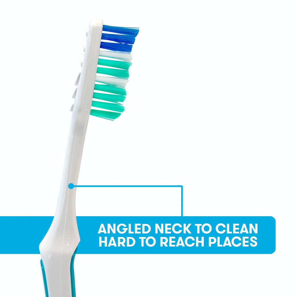 REACH Advanced Design Toothbrush features an angled neck for effective cleaning of hard-to-reach places. Upgrade your oral care routine with Curat Cart.
