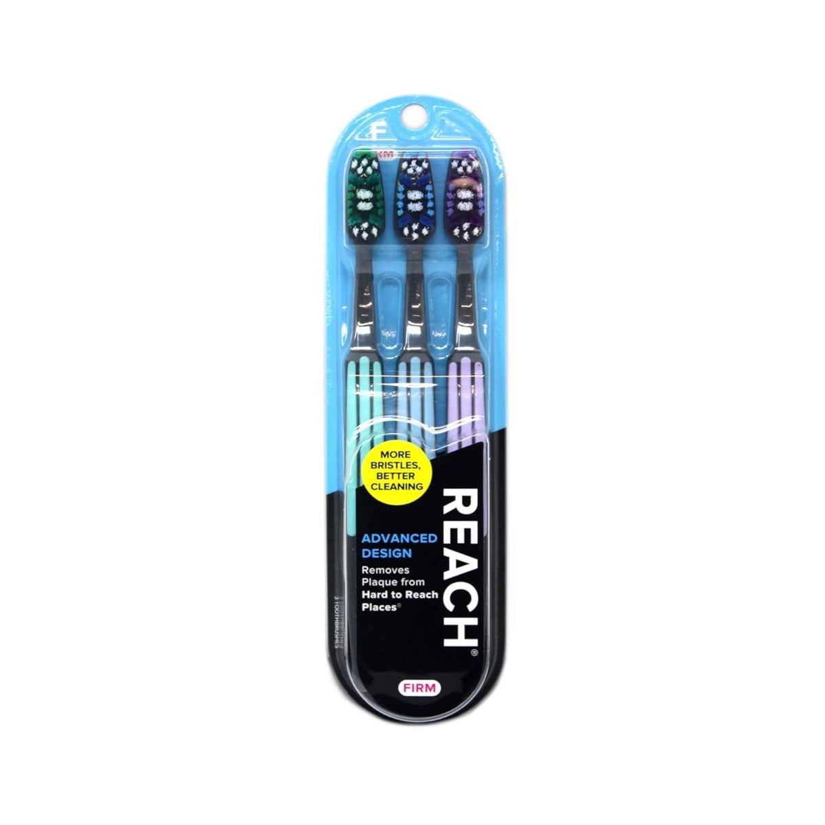 Order Reach Advanced Design Toothbrushes online in India. Effectively removes plaque from hard-to-reach areas.