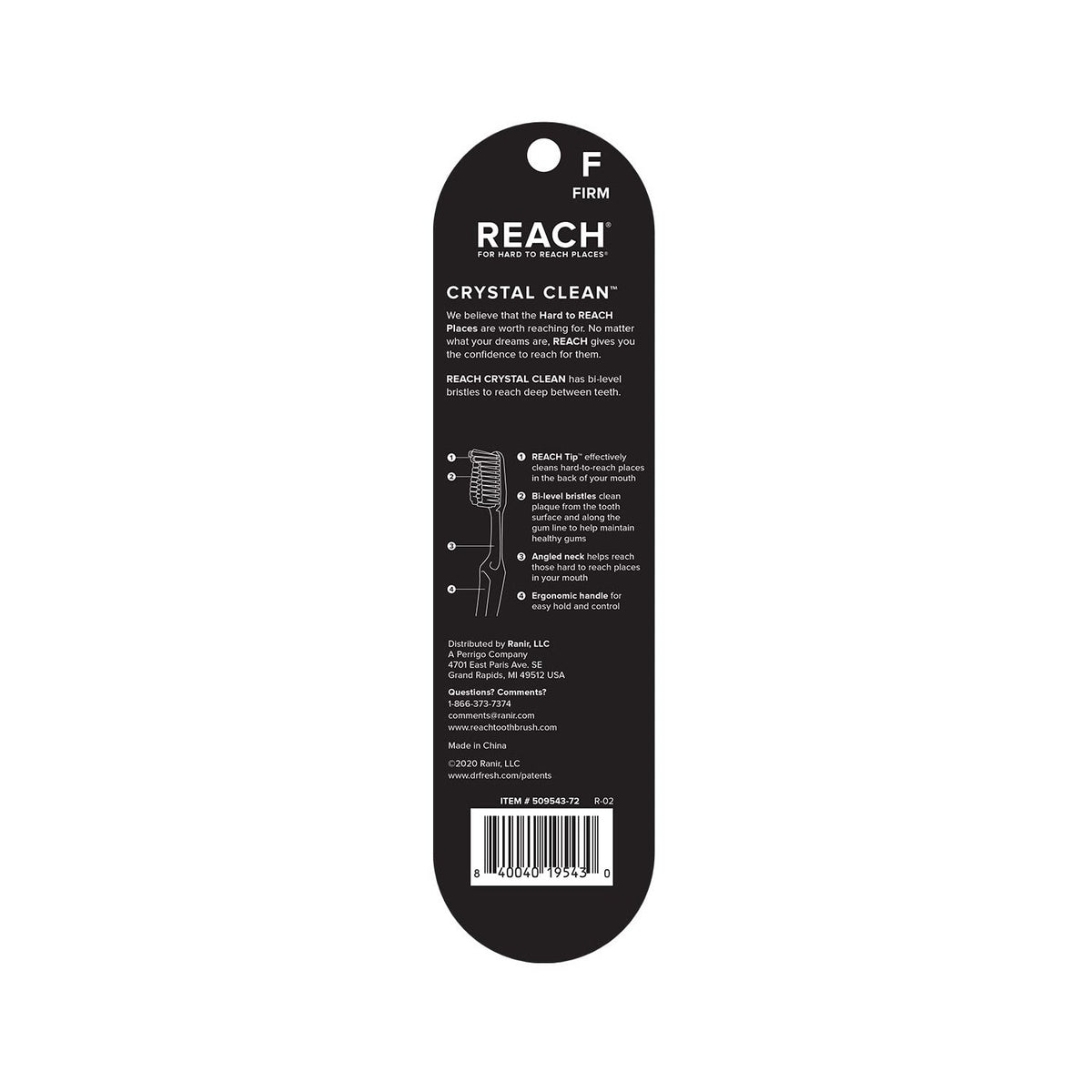 Shop the REACH Crystal Clean Firm Toothbrush, trusted for effective cleaning. Verified by CuratCart for quality assurance.