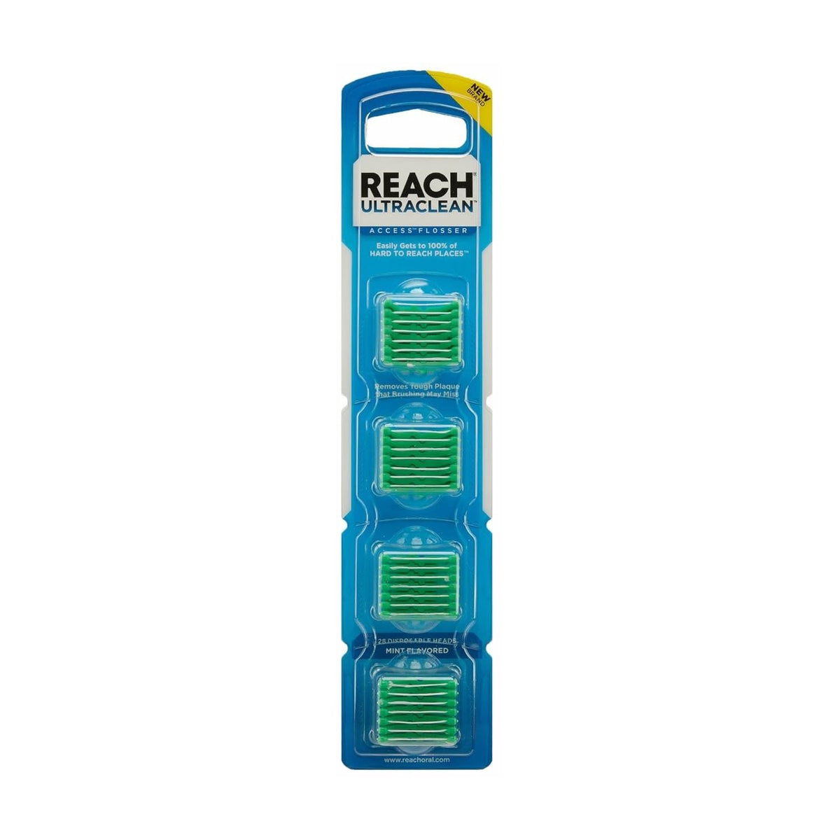 100% Genuine REACH Ultraclean flosser refill heads for superior dental hygiene. Authentic quality for effective cleaning.