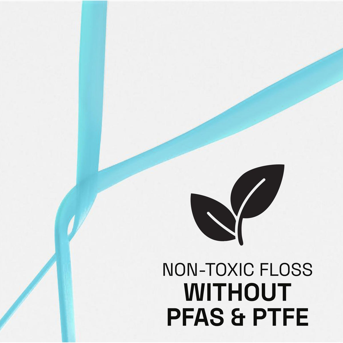 REACH Ultraclean Dental Floss in blue, featuring a non-toxic formula free from PFAS and PTFE, ideal for eco-conscious consumers.