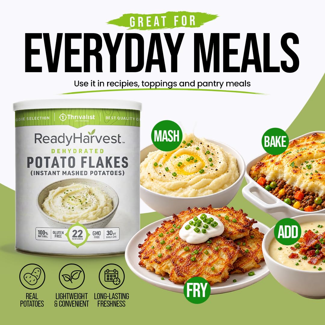 Ready Harvest Dehydrated Potato Flakes, specially curated by Curat Cart for easy recipes and delicious meals. Perfect for everyday cooking.