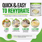 Ready Harvest Dehydrated Potato Flakes offer a premium imported option for quick, creamy mashed potatoes from Curat Cart. Perfectly convenient.