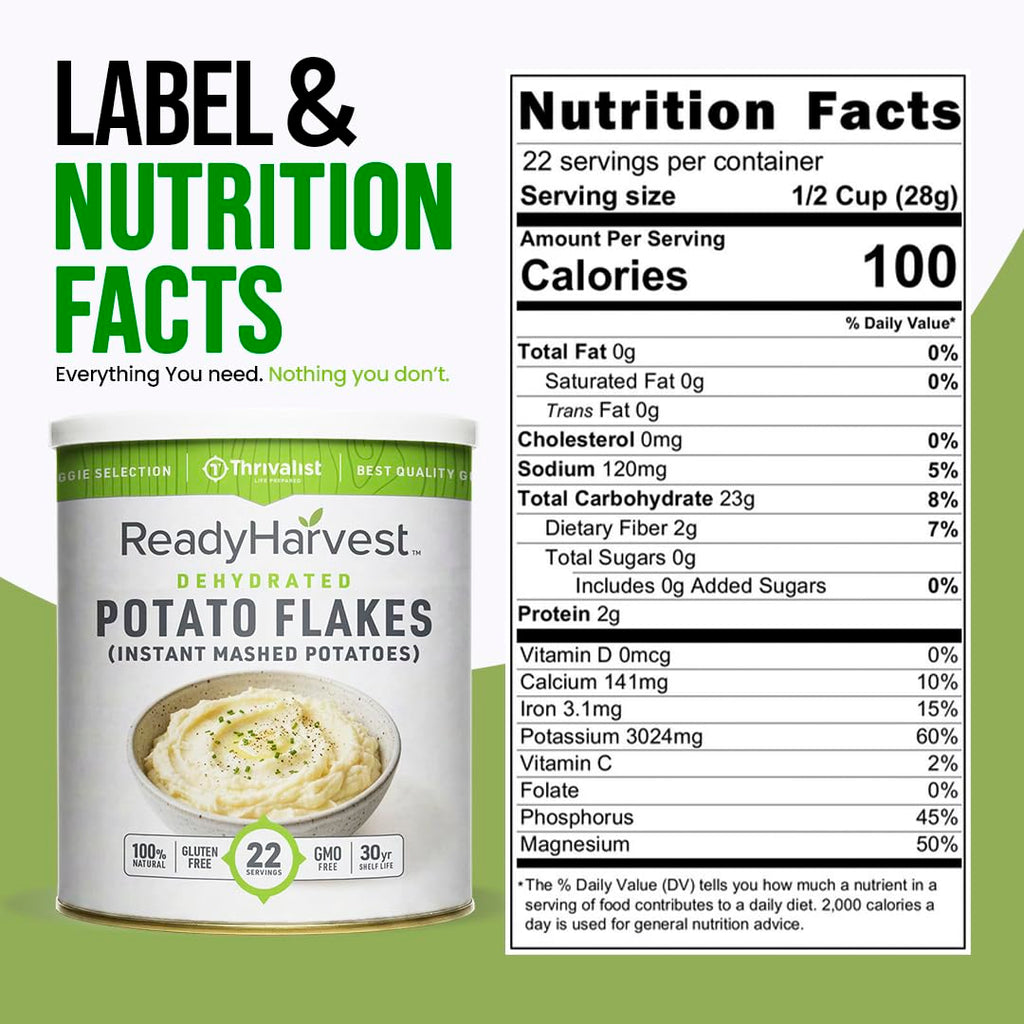 Discover 100% authentic Ready Harvest Dehydrated Potato Flakes, available at Curat Cart in India. Perfect for instant mashed potatoes.