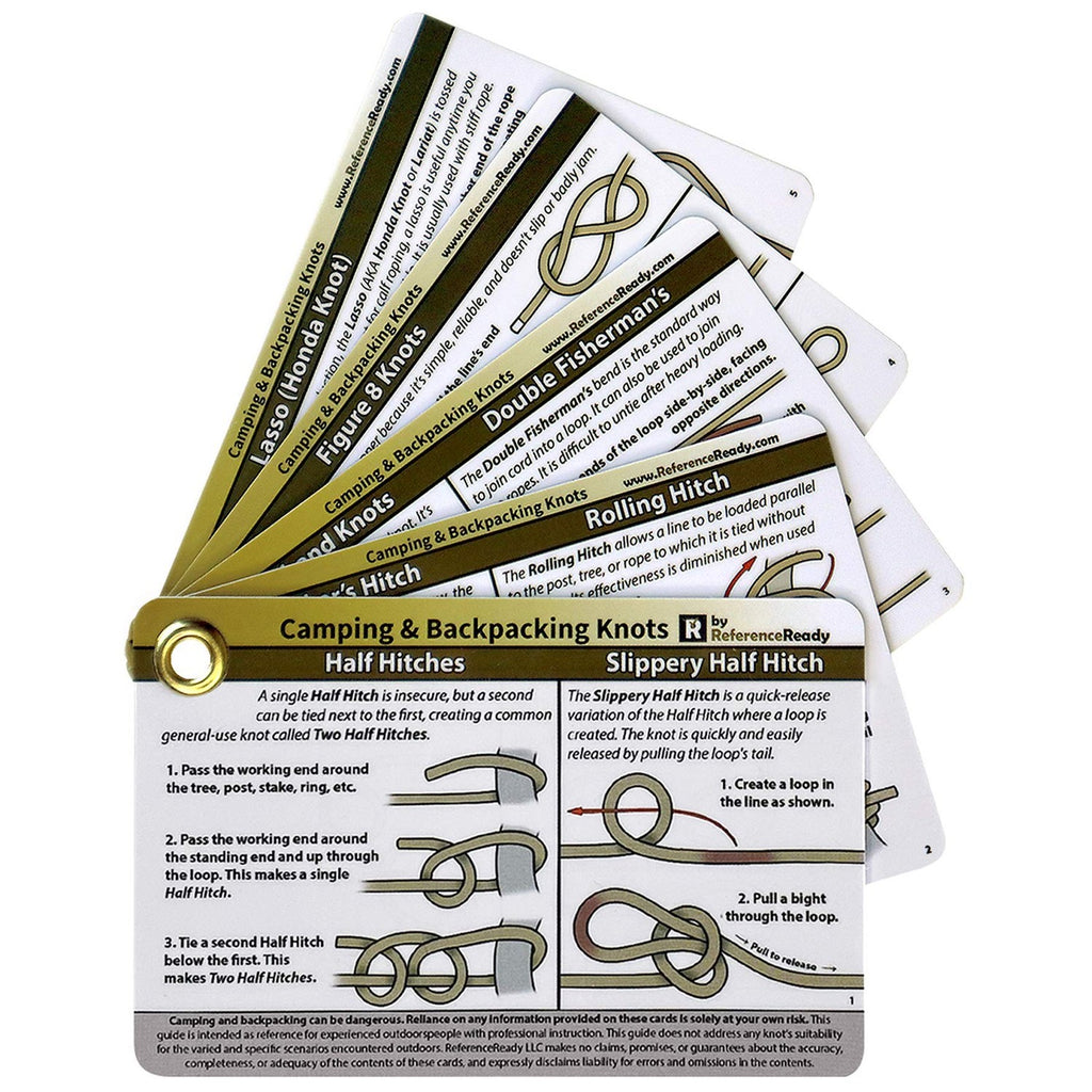 Discover ReferenceReady Outdoor Knot Cards in high-quality finish, ideal for camping and backpacking. Available at Curat Cart.