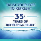 Refresh Digital PF Lubricant Eye Drops banner showcasing 35+ years of relief, promoting high-quality eye care at Curat Cart.