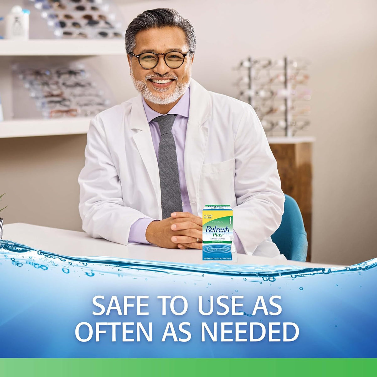 Trustworthy expert recommends Refresh Plus Eye Drops, safe for frequent use. Verified by CuratCart for quality assurance.