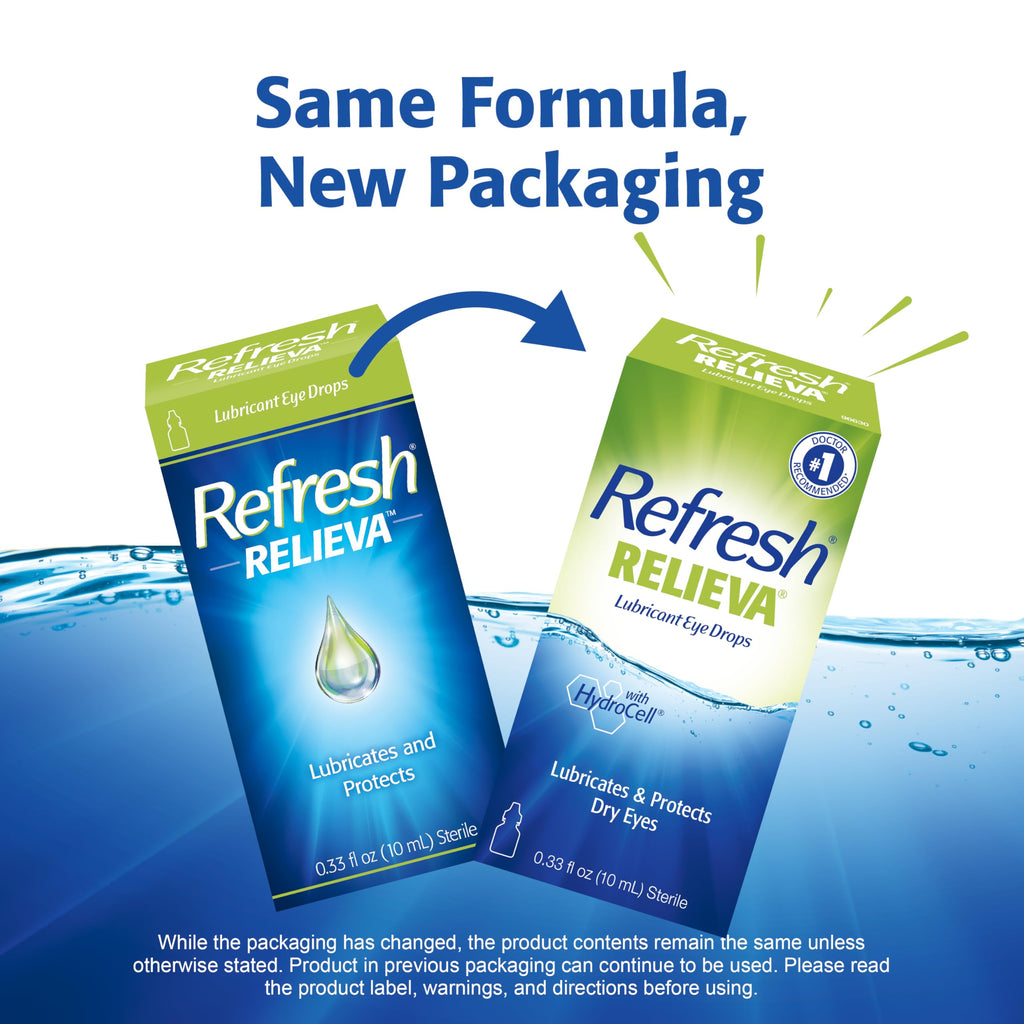Discover Refresh Relieva Lubricant Eye Drops, specially curated by Curat Cart for lubricating and protecting dry eyes. Perfect for daily use.