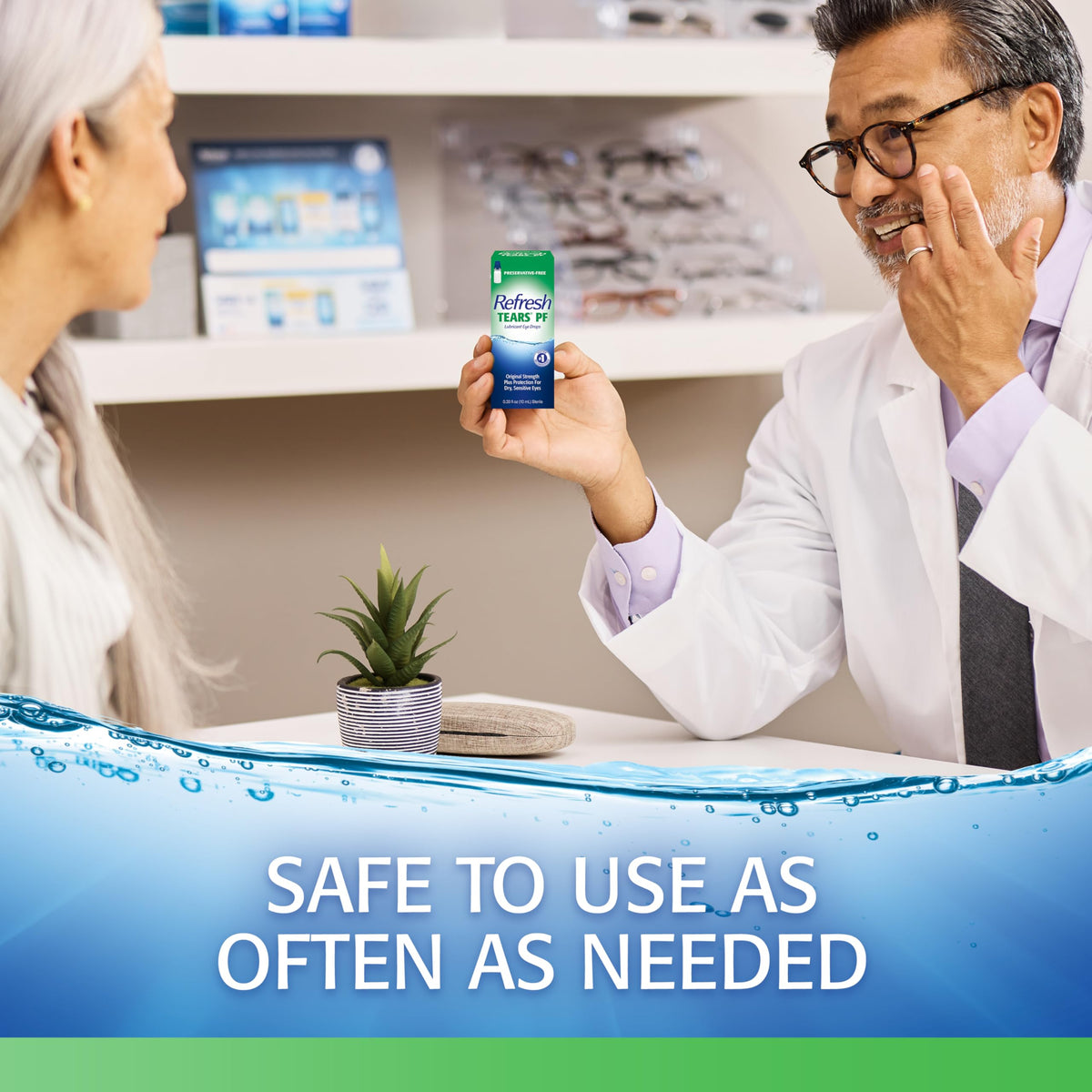 Discover Refresh Tears, a 100% genuine preservative-free eye drop, safe for frequent use. Experience soothing relief today.