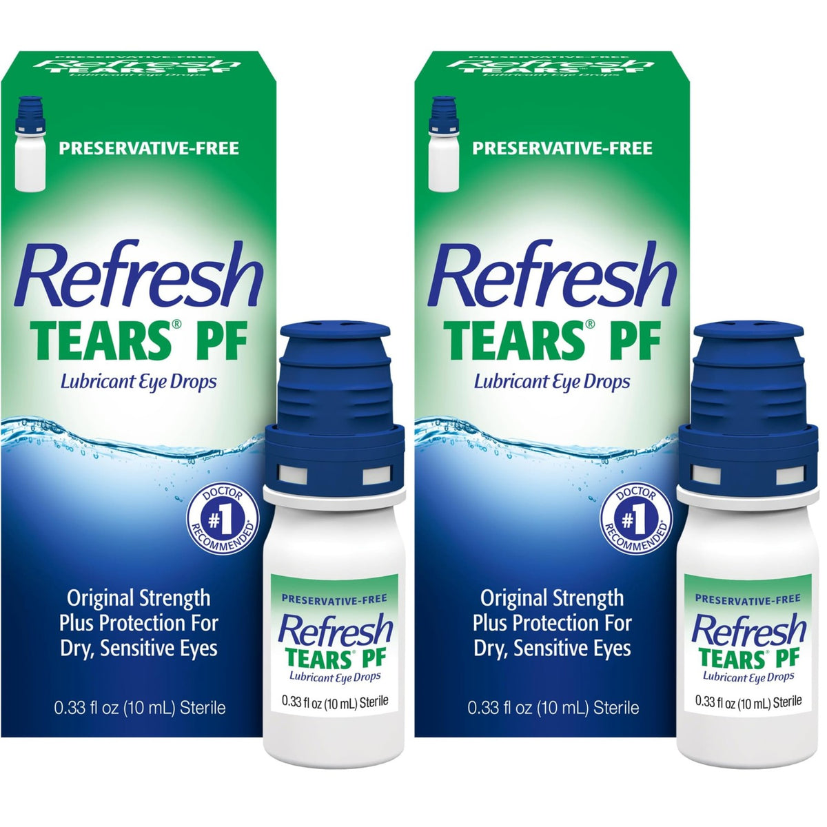 Refresh Tears Preservative-Free Eye Drops, trusted for dry, sensitive eyes. Verified by CuratCart for quality assurance.