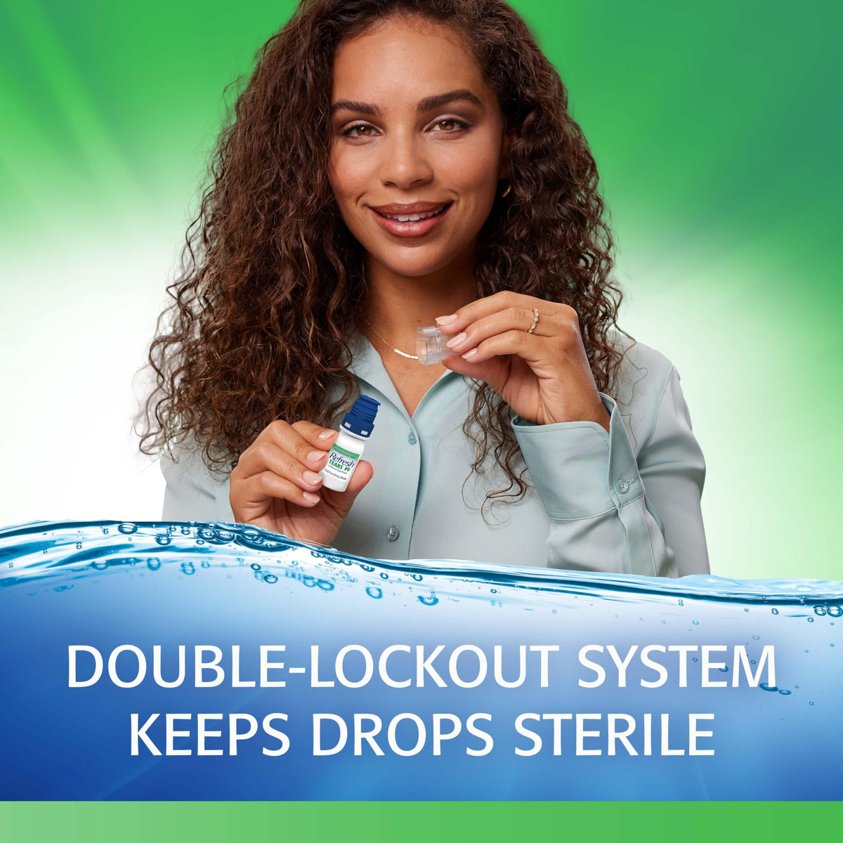 Discover Refresh Tears preservative-free eye drops, featuring a double-lockout system to ensure sterility. Verified by CuratCart.