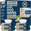 Refreshify Dog Wipes for Paws, a premium imported choice, featuring a fresh coconut scent and skin-friendly formula. Available at Curat Cart.