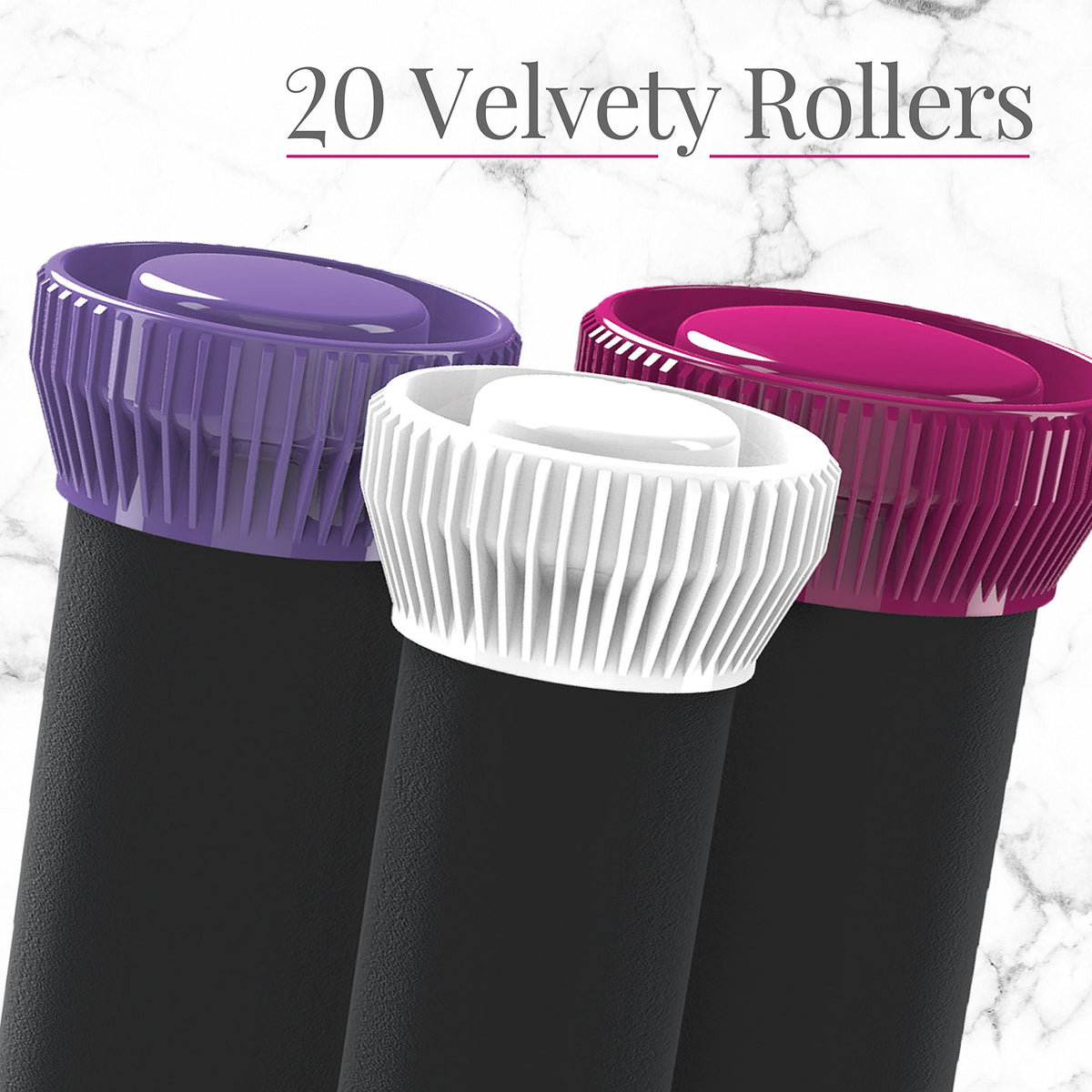 Premium imported Remington Ionic Conditioning Hot Rollers feature 20 velvety rollers for effortless styling.