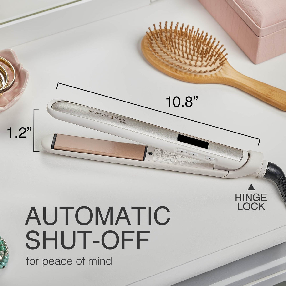 Discover the Remington Shine Therapy Hair Straightener, a trusted choice for effortless styling, verified by CuratCart.