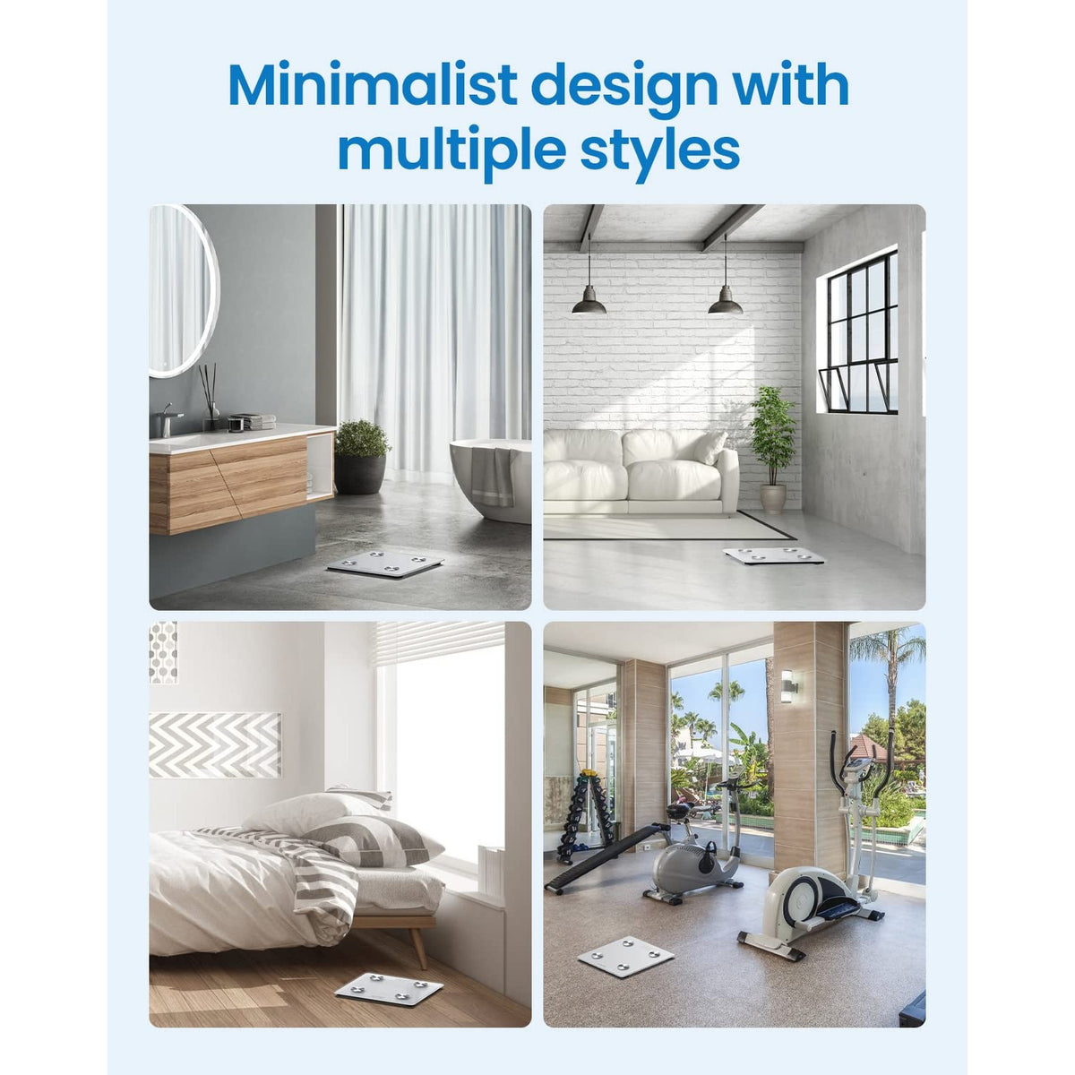 Discover the RENPHO Smart Scale, featuring a minimalist design perfect for any space. 100% Authentic, available at Curat Cart.