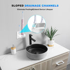 Philips Sonicare Replacement Charger Base in official packaging, designed with sloped drainage channels for optimal hygiene. Available at Curat Cart.
