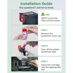HP 62XL Ink Cartridge Combo Pack installation guide, 100% Authentic and available in India at Curat Cart.