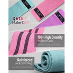 Premium imported resistance bands for hip and legs, featuring high-density rubber coils for slip resistance. Available at Curat Cart.