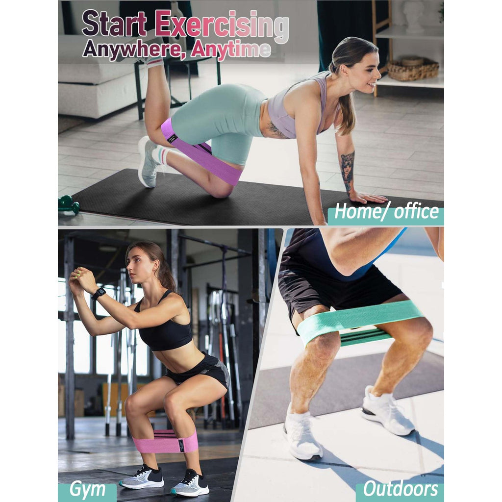 Resistance bands for hip and legs, specially curated by Curat Cart for versatile workouts at home, gym, or outdoors.