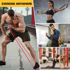 Premium imported resistance bands for exercise, ideal for versatile workouts at home or gym. Available at Curat Cart.