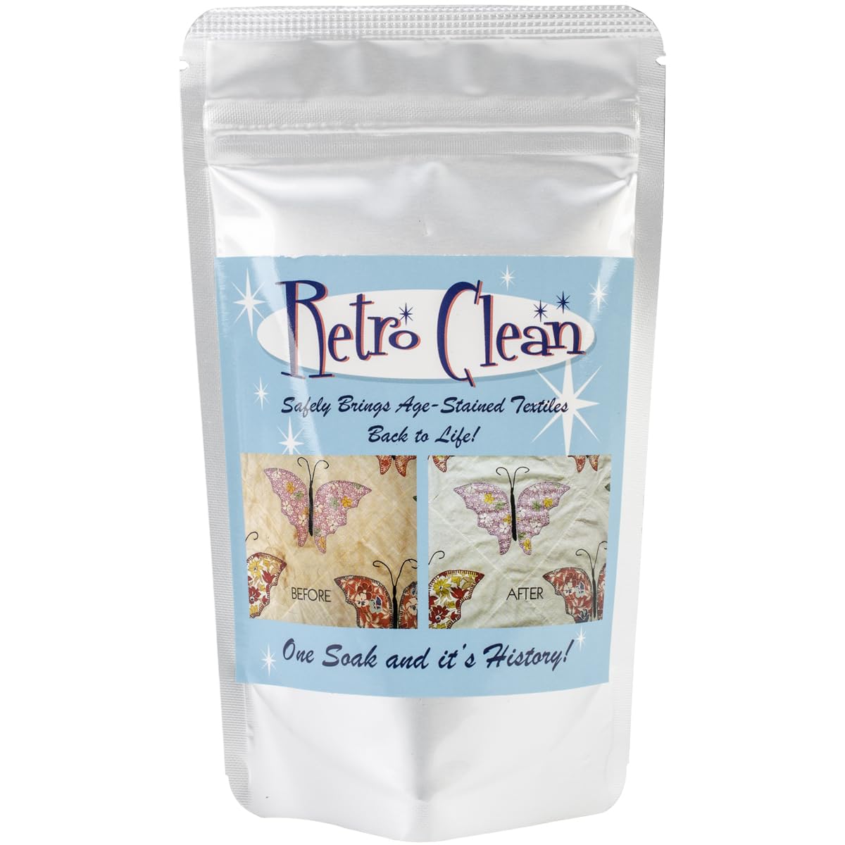 Discover Retro Clean, a premium imported solution that revitalizes age-stained textiles. Available at Curat Cart.