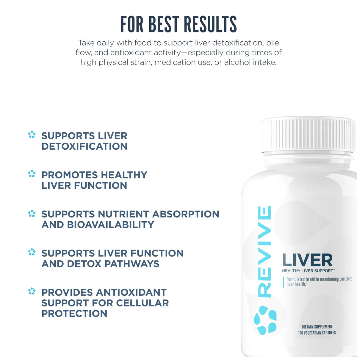 Revive MD Natural Liver Cleanse supports liver detoxification and cellular protection. Perfect for daily use. Available at Curat Cart.