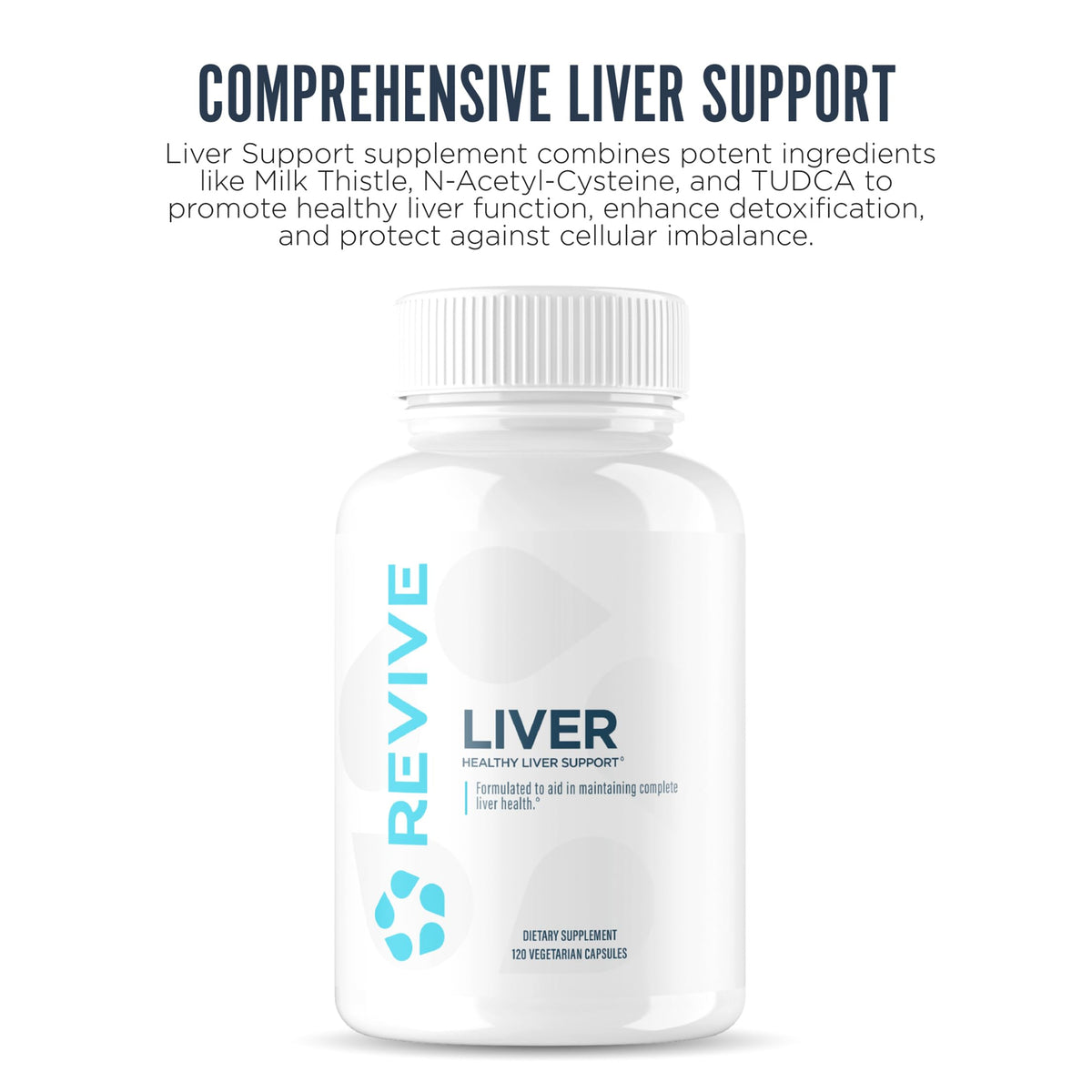 Revive MD Natural Liver Cleanse in high-quality packaging, promoting liver health with potent ingredients. Available at Curat Cart.