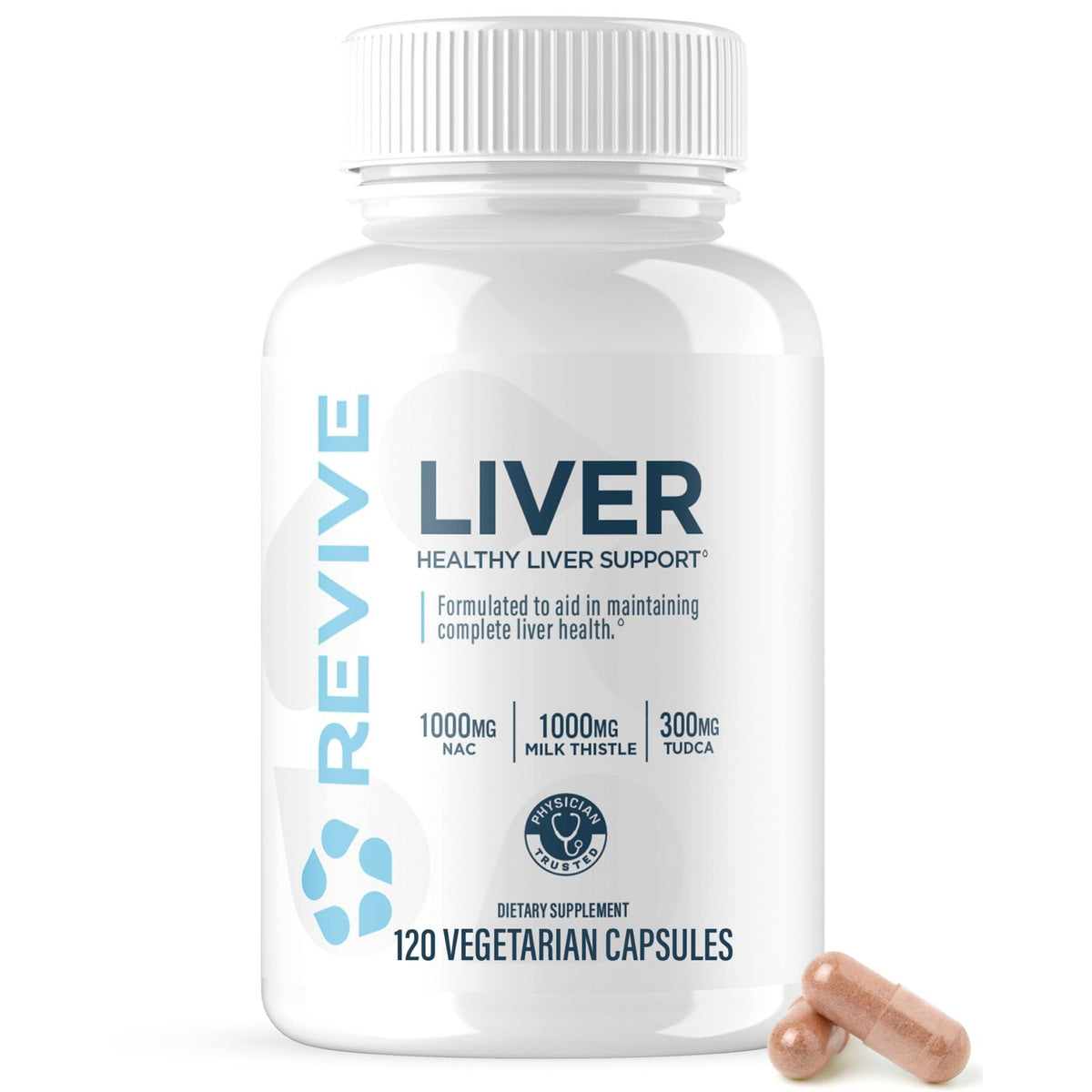 Revive MD Natural Liver Cleanse offers premium liver support with 120 vegetarian capsules, imported for optimal health. Available at Curat Cart.