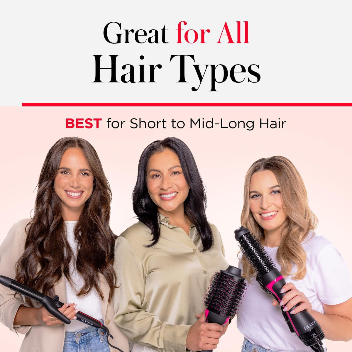 Premium imported Revlon One Step Hair Dryer, ideal for all hair types, especially short to mid-long hair. Elevate your styling routine!