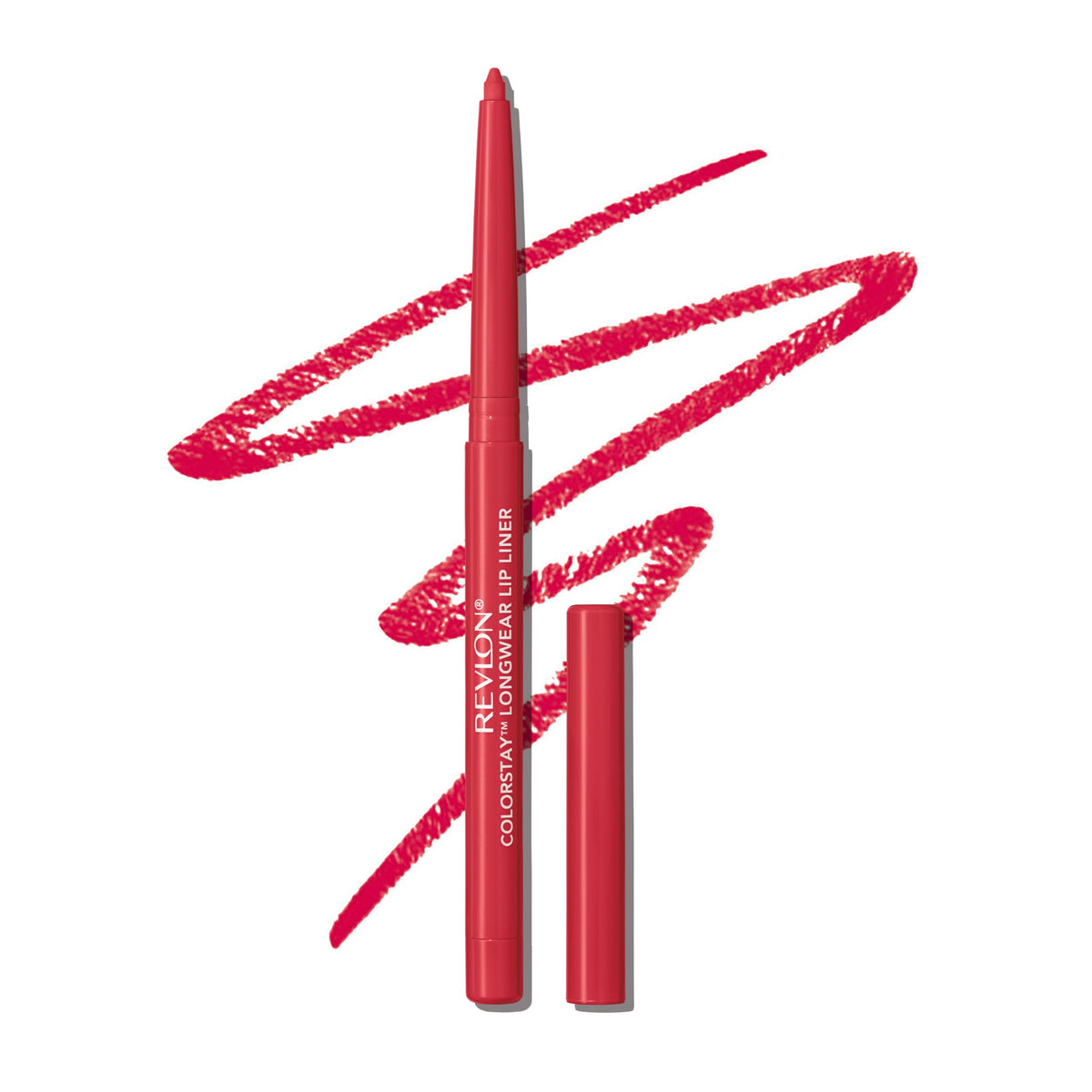 Authentic Revlon Colorstay Lip Liner in vibrant red, offering long-lasting wear and precise application for stunning lips.
