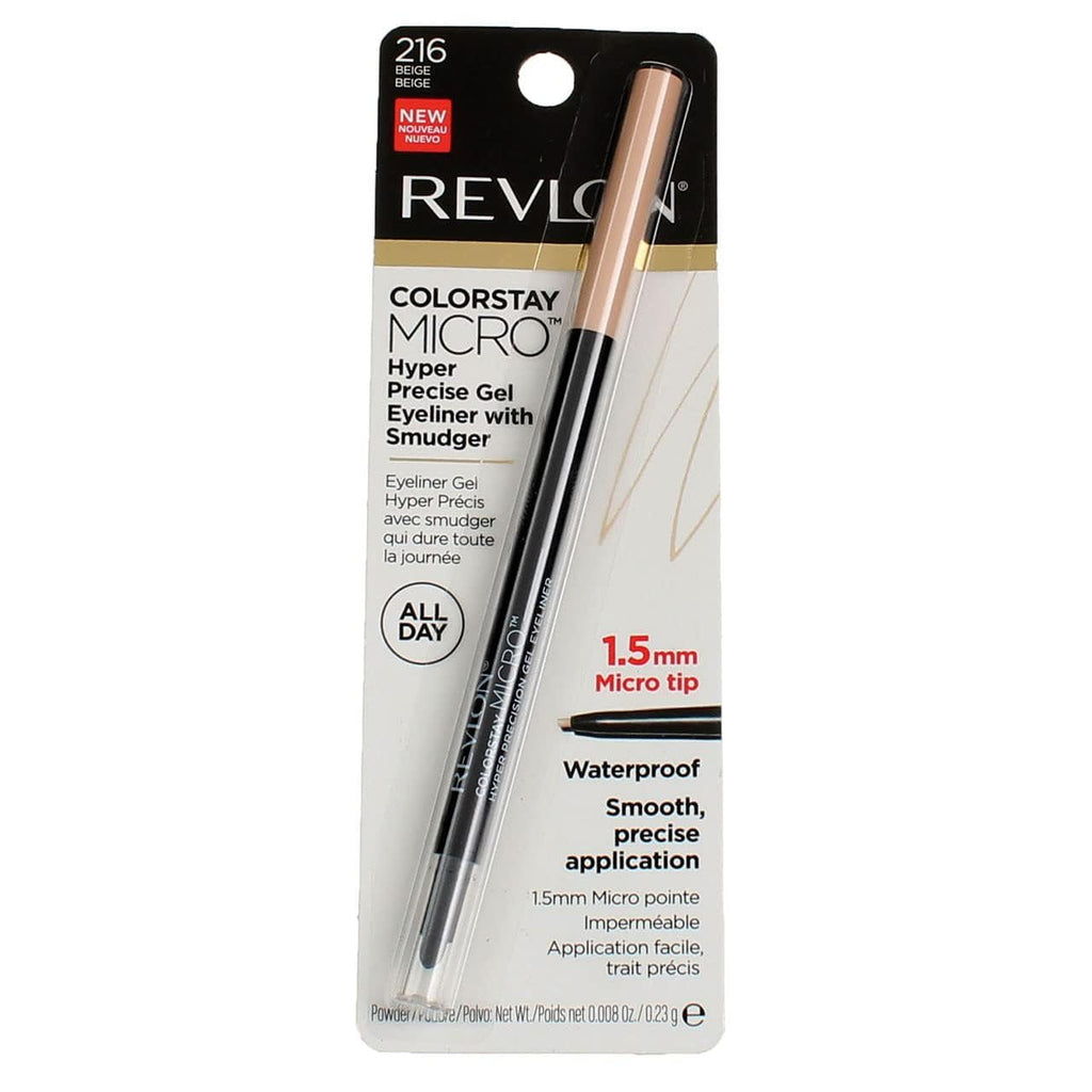 Revlon ColorStay Micro Hyper Precision Gel Eyeliner features a 1.5mm tip for waterproof, long-lasting application. Verified by CuratCart.
