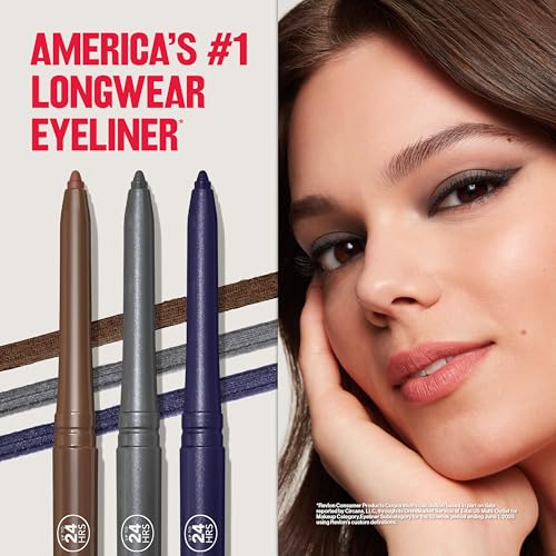 REVLON ColorStay Waterproof Eyeliner - Application & Usage Demonstration | buy 100% authentic product online in India via Cur