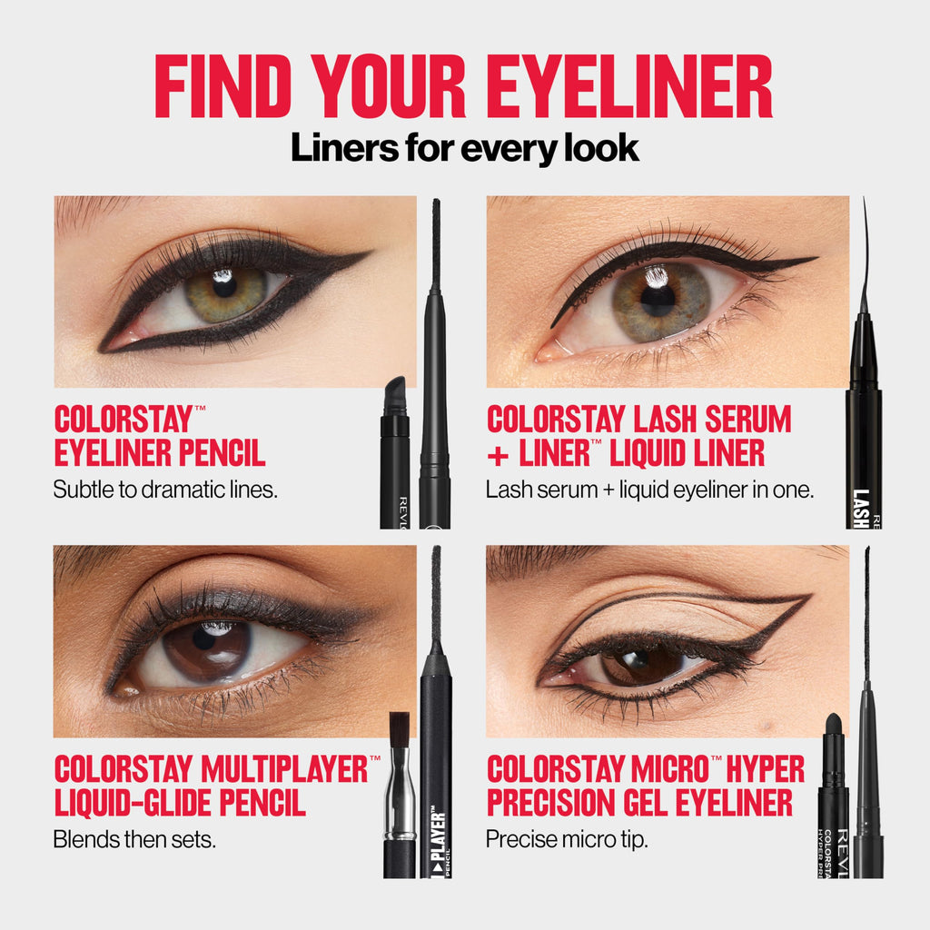 REVLON ColorStay Waterproof Eyeliner - Texture, Swatch & Consistency | original imported packaging available on Curat Cart In