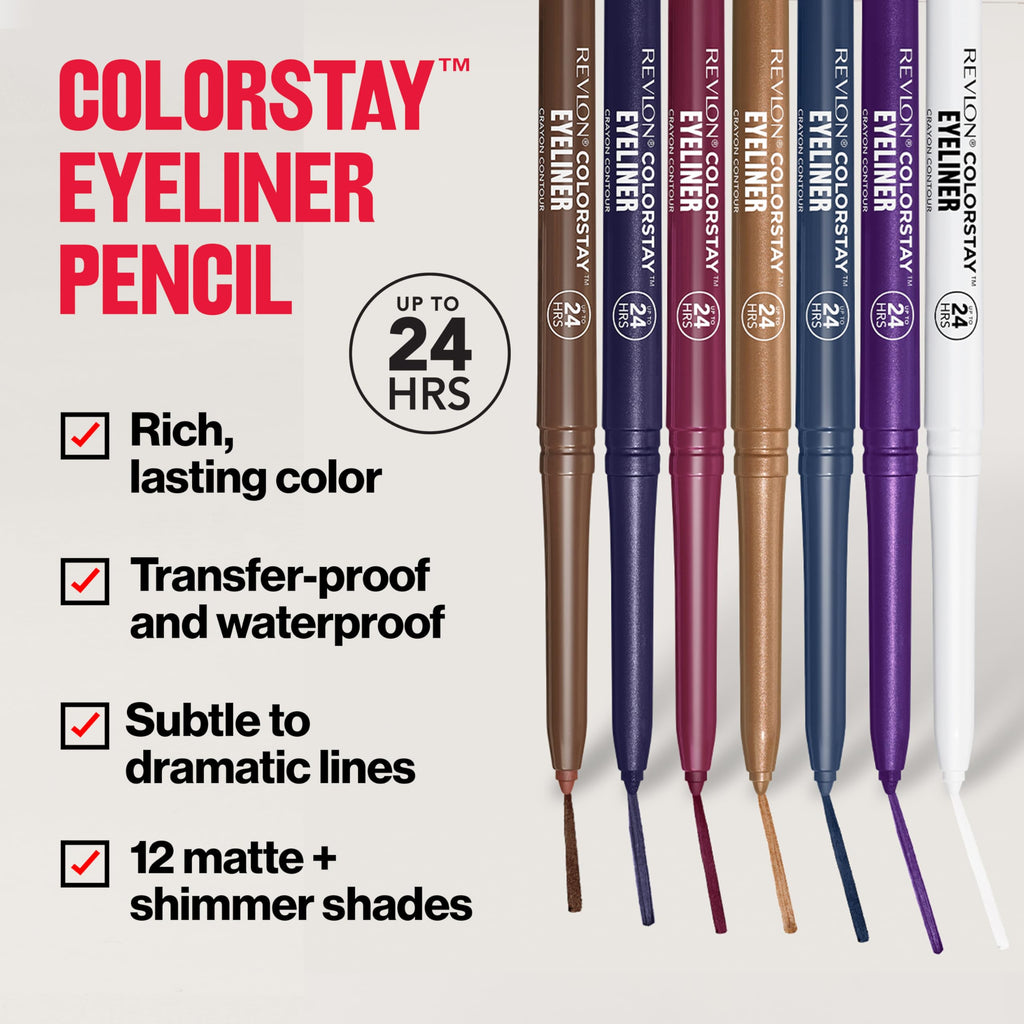 REVLON ColorStay Waterproof Eyeliner - Texture, Swatch & Consistency | fast dispatch across India from Curat Cart