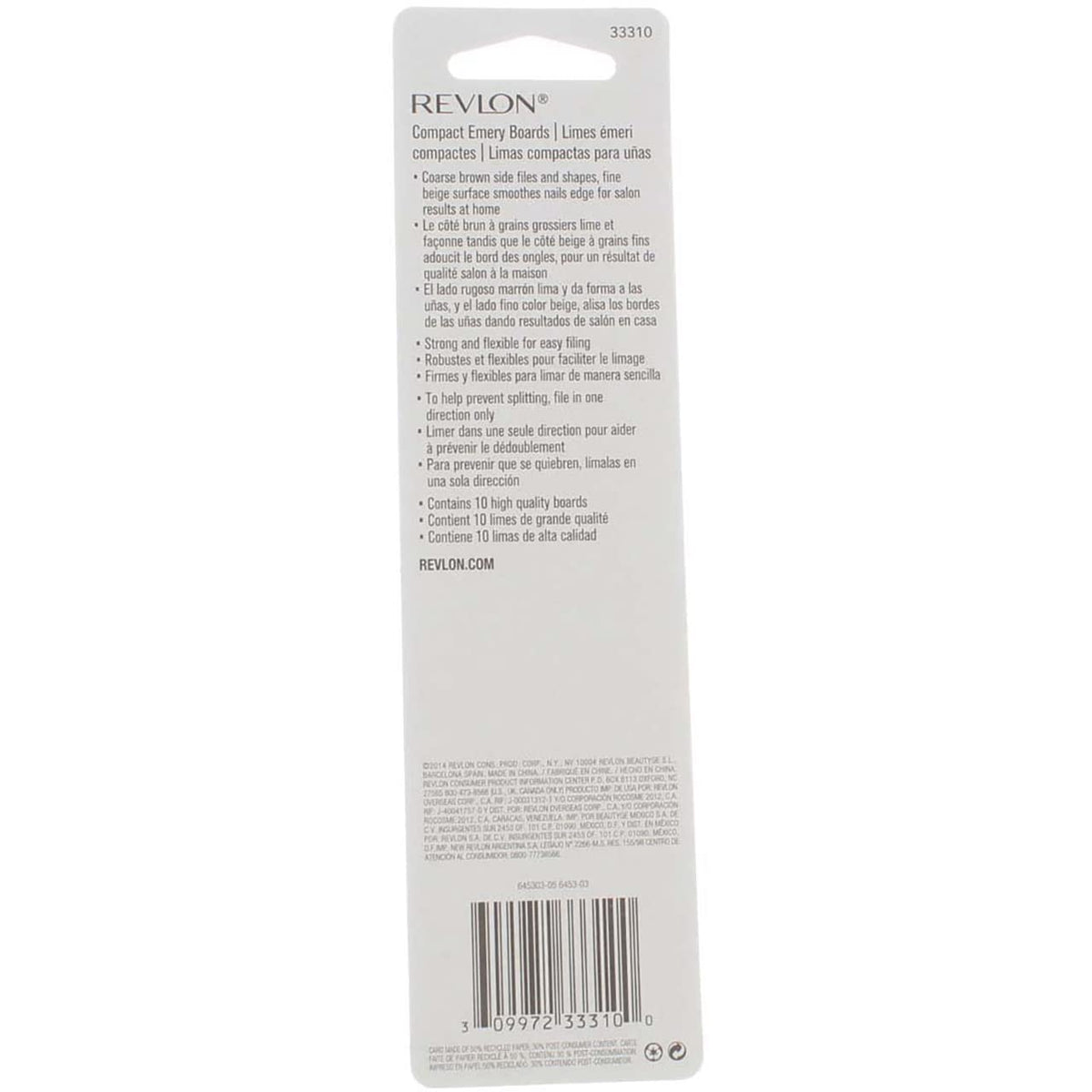 Discover Revlon Compact Emory Boards, expertly crafted for perfect nail care. Verified by CuratCart for quality assurance.