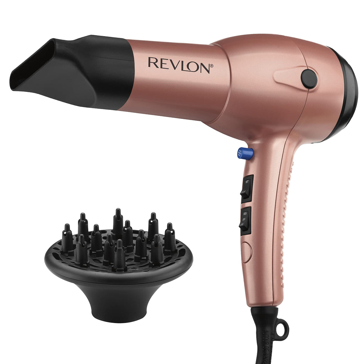 Experience the Revlon Light & Fast Hair Dryer, a genuine product designed for quick, effective styling and drying.
