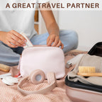 RHOS folding brush with mirror, perfect for travel. Available online in India. Order now for convenience!