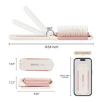 RHOS Folding Brush with Mirror for Women, compact and stylish. Available online, perfect for travel. Order now!