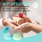 RHOS Folding Brush with Mirror in vibrant colors. Ideal gift for women, featuring thoughtful packaging and beautifully designed.
