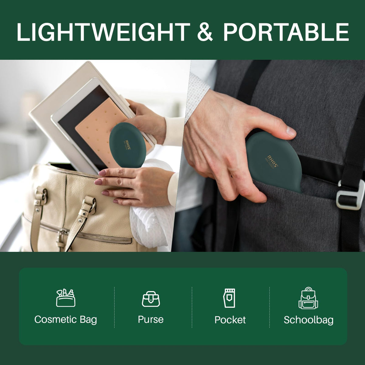 Premium lightweight folding brush with a mirror, ideal for purses, pockets, or schoolbags, designed for women.