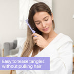 Discover the RHOS Folding Brush with Mirror for Women, a genuine product designed for easy tangles removal without pulling hair.
